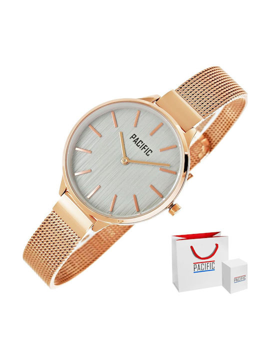 Pacific Men's Watch Battery with Metal Bracelet