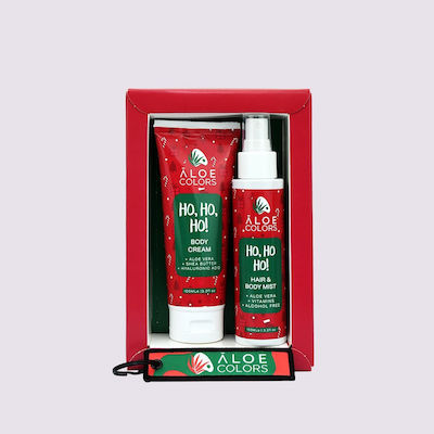 Aloe Colors Ho Ho Ho Skin Care Set for Moisturizing with Body Cream