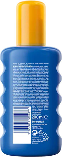 Nivea SPF50 Αδιάβροχο Παιδικό Αντηλιακό Spray 200ml