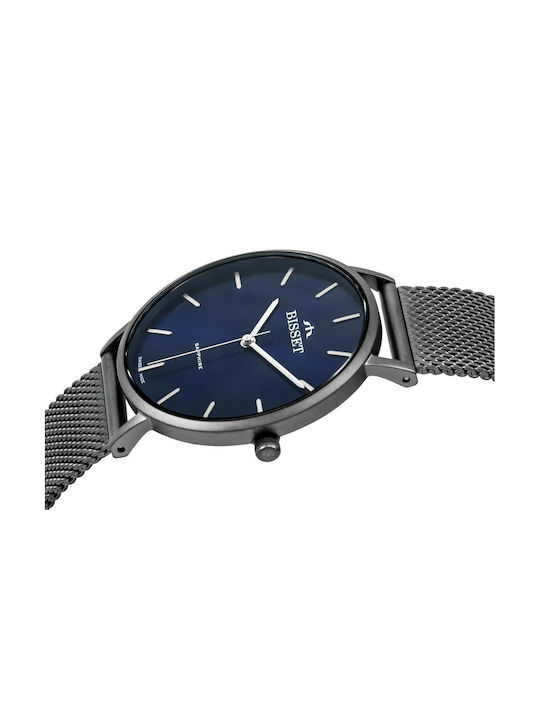 Bisset Watch with Black Metal Bracelet