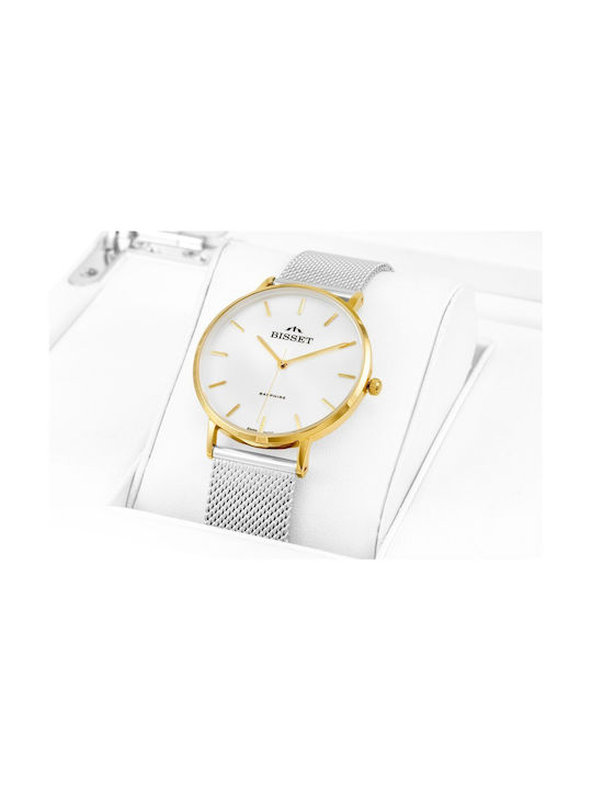 Bisset Watch with Silver Metal Bracelet