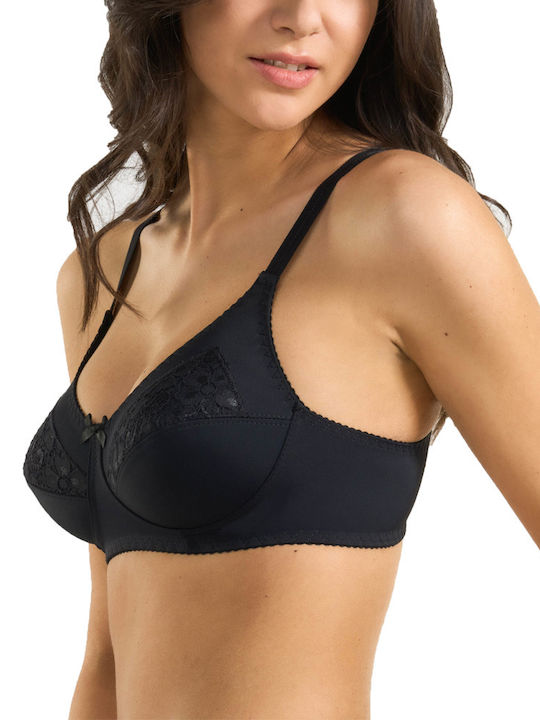 Spiman Bra without Underwire Black