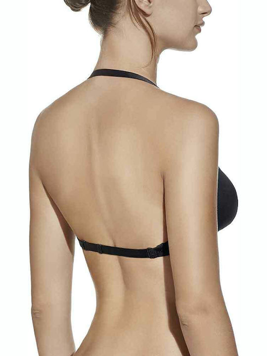 Μαύρο Σουτιέν Push Up με Μπανέλες