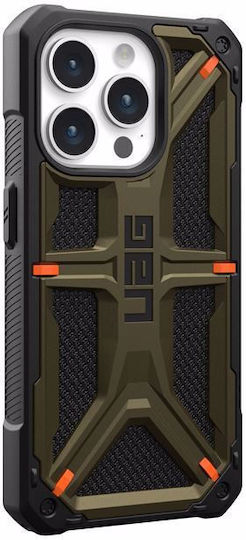 UAG Monarch Kevlar Back Cover Aramid Fiber 2mm Μαγνητικό Πράσινο (iPhone 15 Pro)