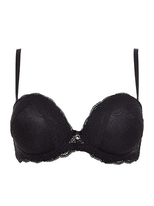 Double Extra Pizzo CORTECCIA Strapless Σουτιέν με Ελαφριά Ενίσχυση