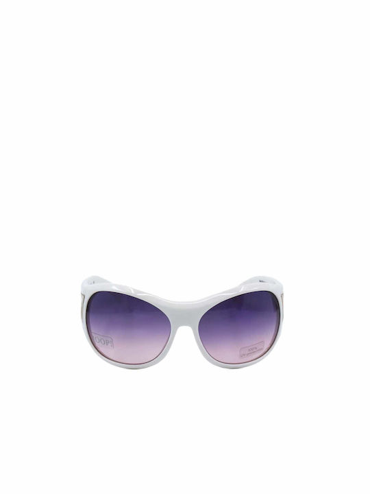 Joop! Women's Sunglasses with White Plastic Frame and Purple Gradient Lens 87600/150/64-16-125