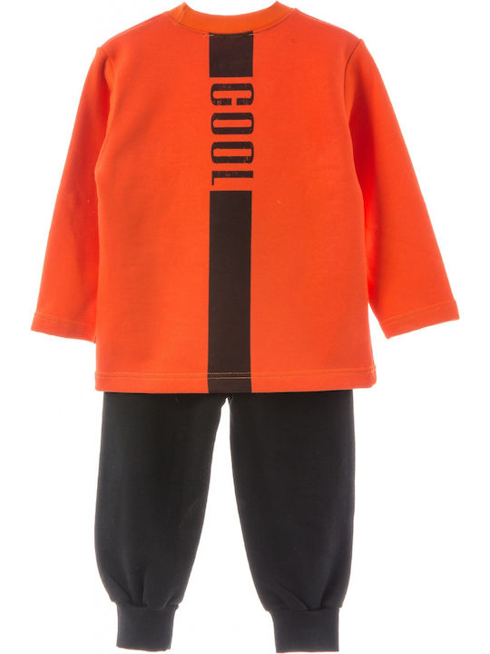 Frenzy Kids Sweatpants Set Orange 2pcs