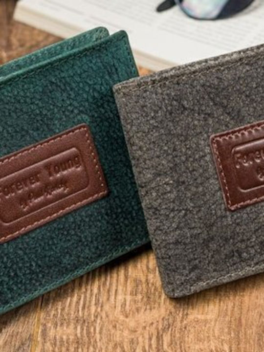 Leather Men's Wallet Cards with RFID Beige