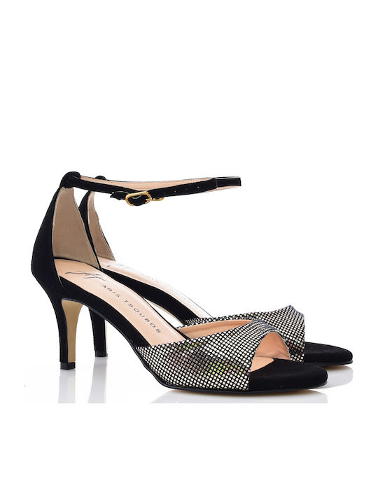 Leder Sandalen Schwarz