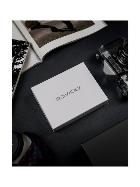 Men's Leather Card Wallet with RFID Black