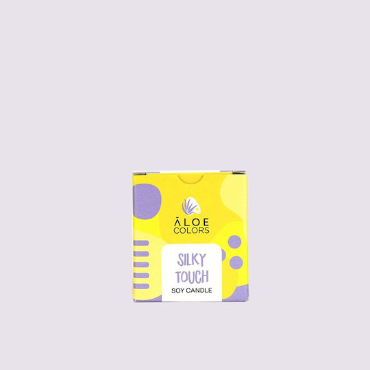 Aloe Colors Αρωματικό Κερί Σόγιας Silky Touch σε Βάζο Καφέ 150gr