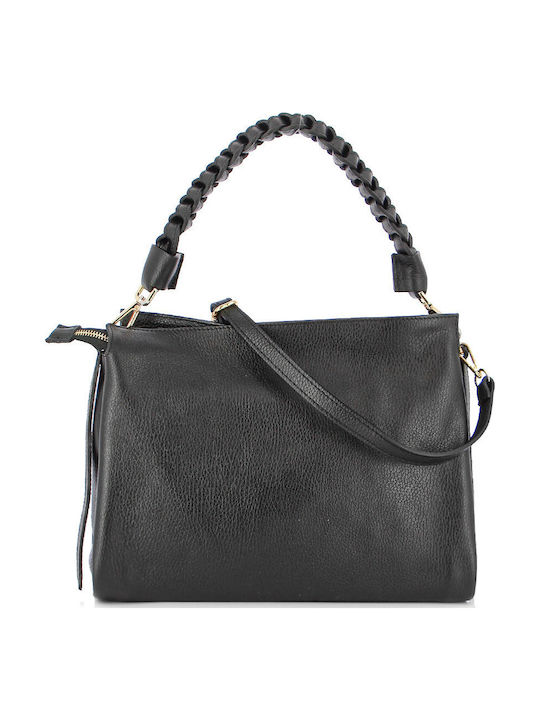 Leather Women's Bag Shoulder Black