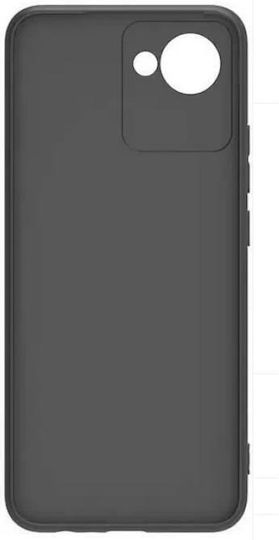 Realme Back Cover Σιλικόνης Μαύρο (Realme C30)