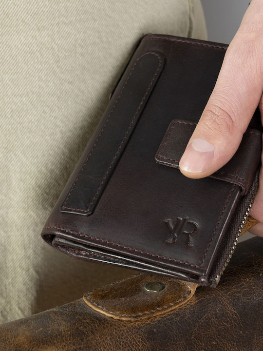 Portofel bărbătesc Cărți cu RFID Maro