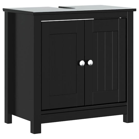 vidaXL Bathroom Cabinet Black