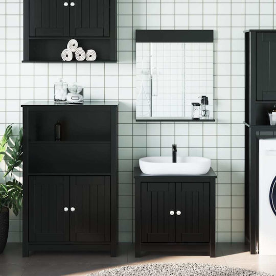 vidaXL Bathroom Cabinet Black