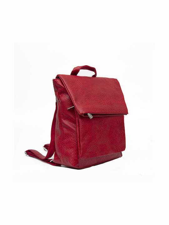 Paolo Bags Damen Tasche Rucksack Rot