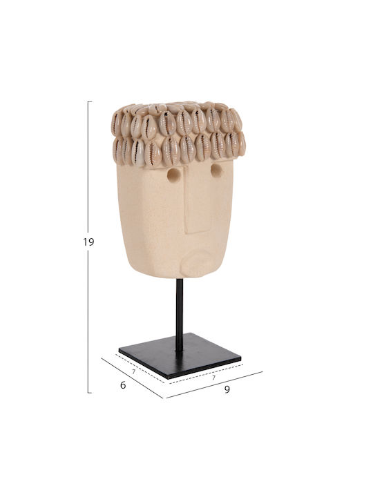 HomeMarkt Figurină Decorativă Bust Din Piatră 7x7x19cm