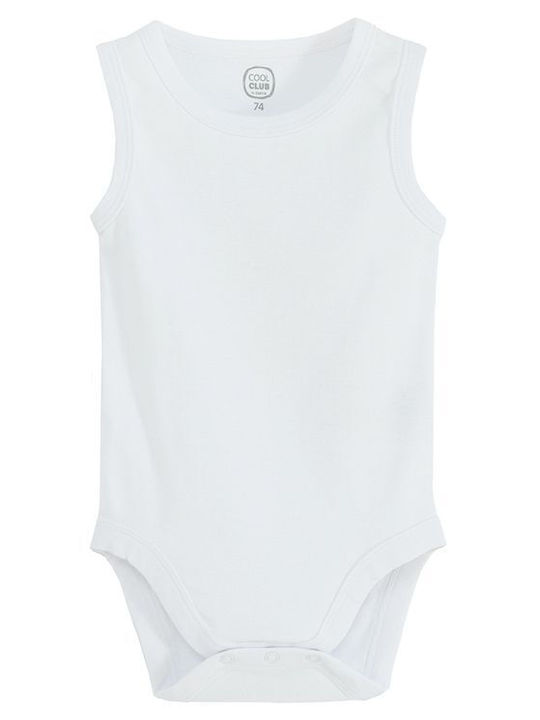 Cool Club Baby Underwear Bodysuit Set Sleeveless White