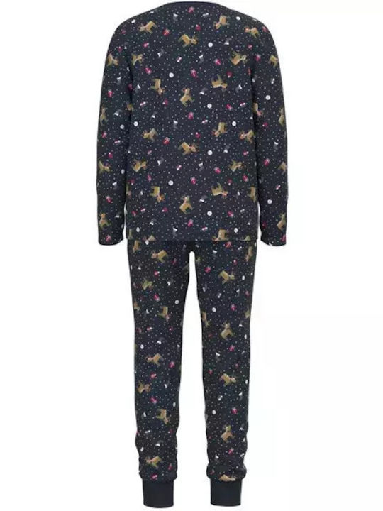 Name It Kids Pyjamas Winter Cotton Dark Sapphire