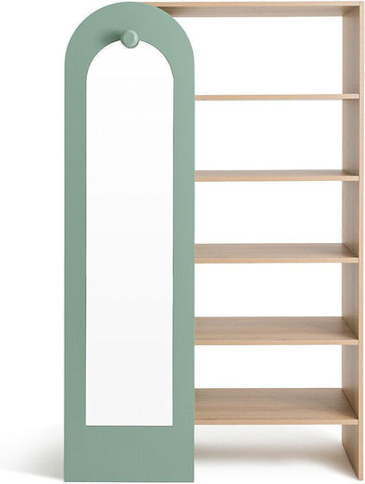 Zaria Μονόφυλλη Ντουλάπα με Καθρέπτη 50x50x180cm Zaria Μονόφυλλη Ντουλάπα με Καθρέπτη 50x50x180cm