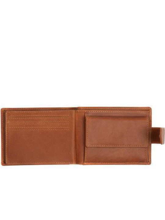 Brand Leather Men's Wallet Classic Brown