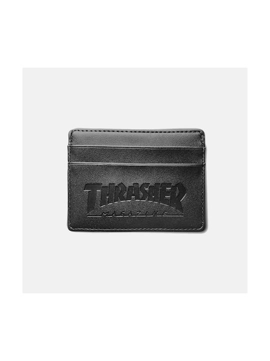 Thrasher Men's Leather Card Wallet Black