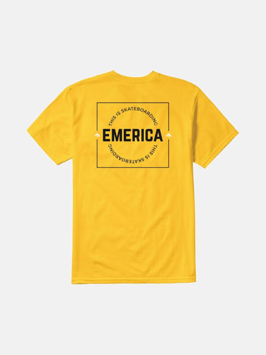 Emerica Ανδρικό T-shirt Κοντομάνικο Gold