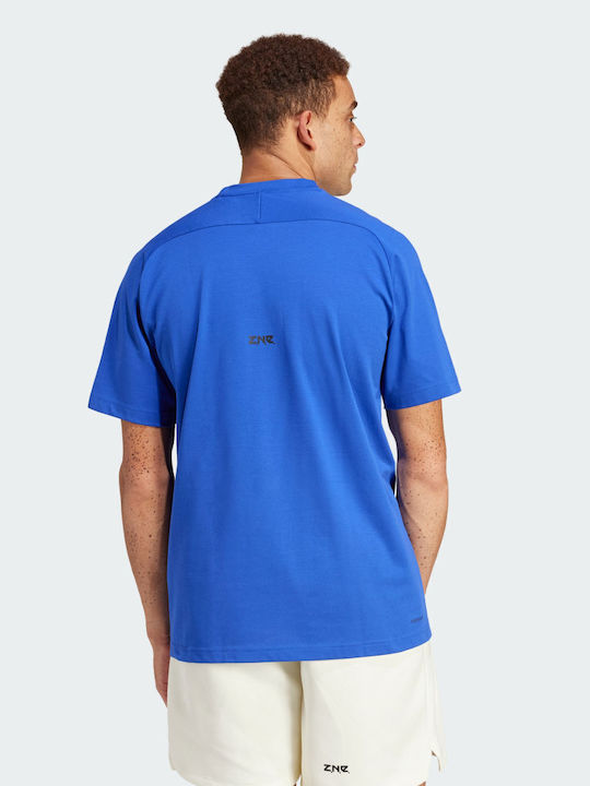 Adidas Z.n.e T-shirt Bărbătesc cu Mânecă Scurtă Albastru