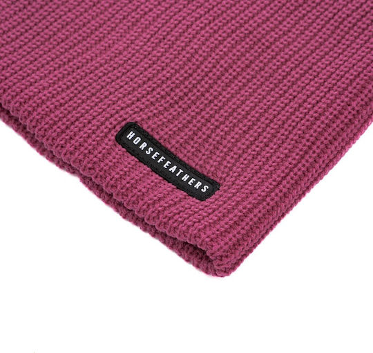 Beanie Unisex Beanie Gestrickt in Fuchsie Farbe