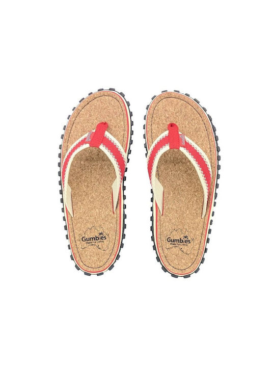 Gumbies Frauen Flip Flops in Beige Farbe