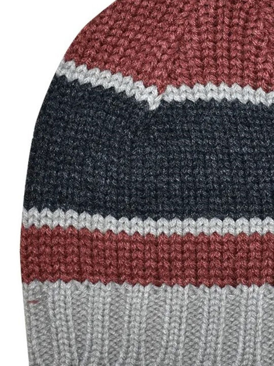 Beanie Unisex Σκούφος Πλεκτός σε Καφέ χρώμα