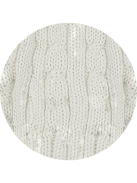 Beanie Frauen Beanie Gestrickt in Weiß Farbe