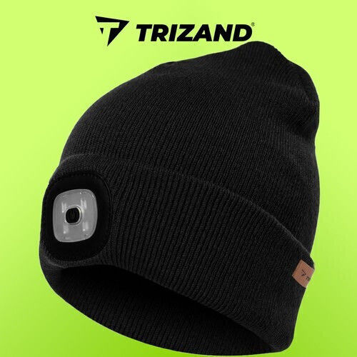 Beanie Unisex Beanie Gestrickt in Schwarz Farbe