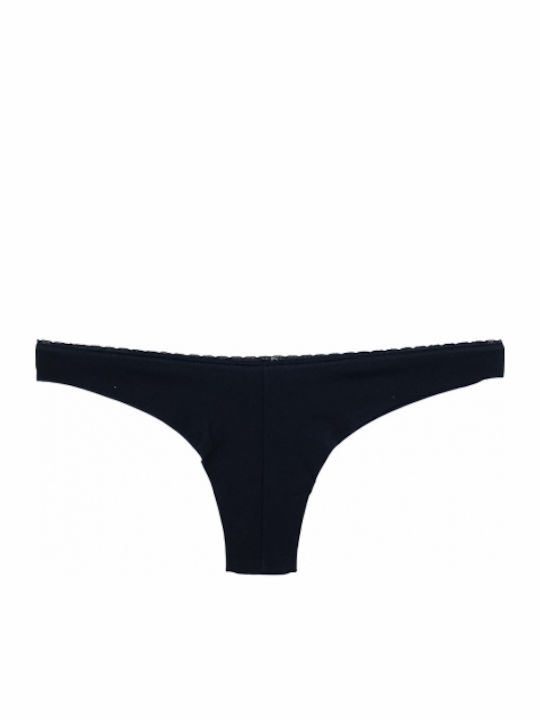 Βαμβακερά Γυναικεία Brazil 2Pack χωρίς Ραφές Μαύρο