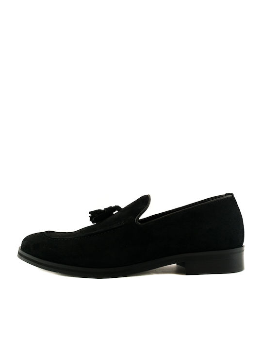 Leder Herren Mokassins in Schwarz Farbe