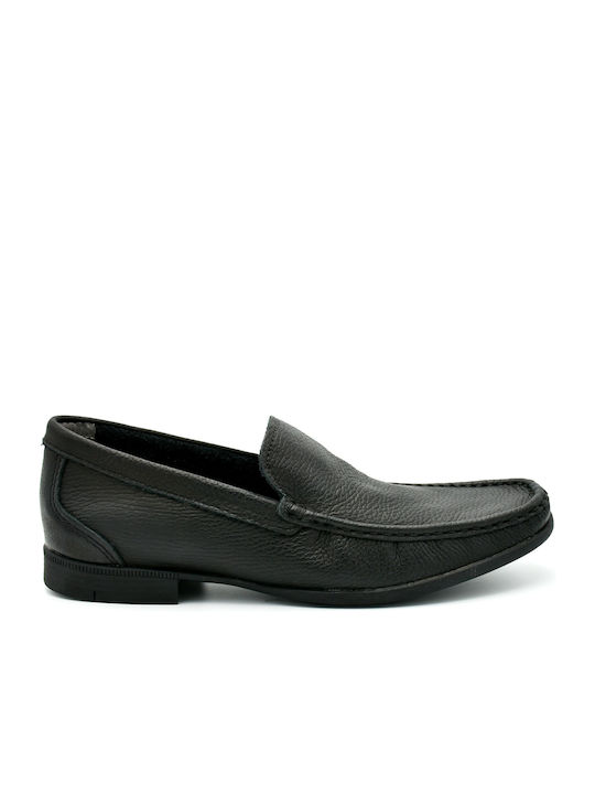 Pegada Men's Leather Loafers Black