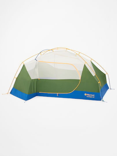Marmot Limelight 2p Camping Tent Igloo Mountaineering Green with Double Cloth 3 Seasons for 2 People Waterproof 2000mm 224x140x109cm
