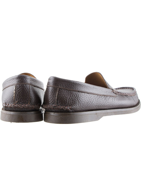 Nicon Footwear Co. Men's Leather Moccasins Brown