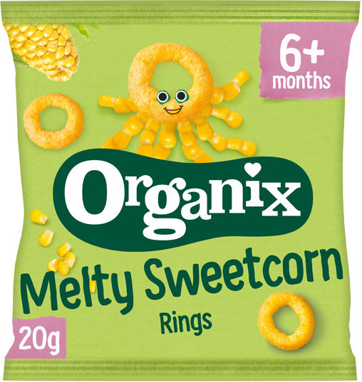 Organix Cheese Puffs Fingerfoods Rings Sugar Free 20gr for 7+ months