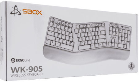 Sbox WK-905-US Ασύρματο Πληκτρολόγιο Αγγλικό US Λευκό
