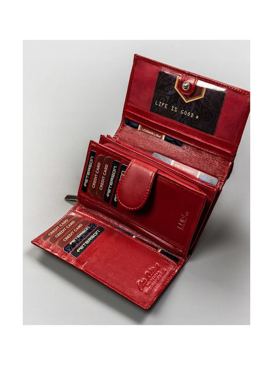 Leder Damen Geldbörse Rot