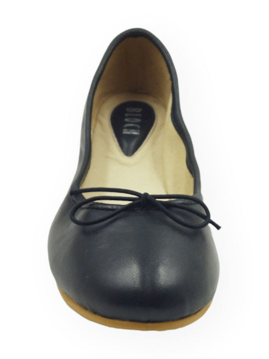 Bloch Balerini copii Plain Leather Black