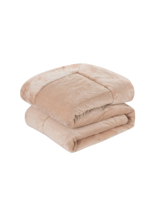 Liolios Home Perfetto Одеяло Кадифе King Size 260x240см Розово