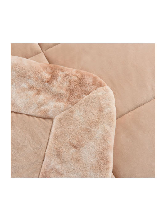Liolios Home Perfetto Одеяло Кадифе King Size 260x240см Розово