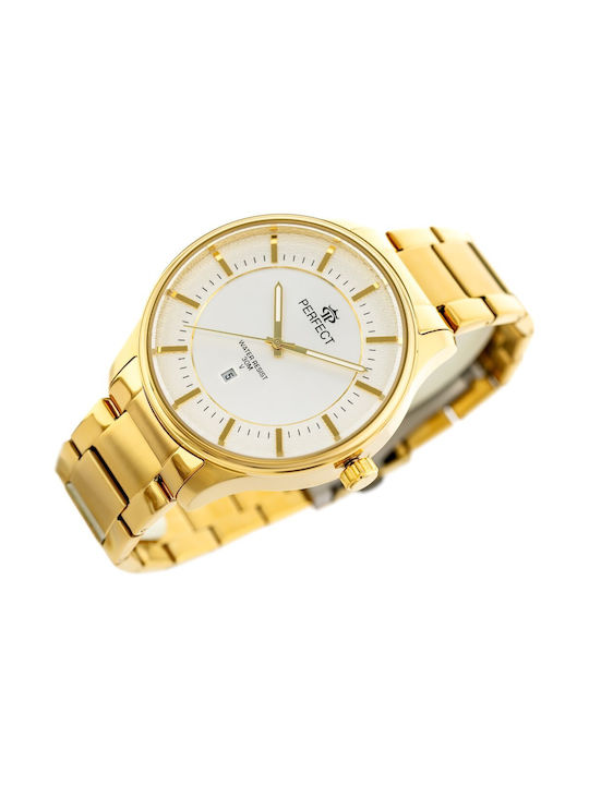 Perfect Watch Battery with Gold Metal Bracelet