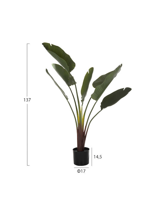 HomeMarkt Artificial Plant in Small Pot Green 14.5cm 1pcs