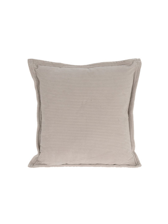 Zaros Sofa-Kissen aus Samt mit Riemen in 3 Farben 45x45cm
