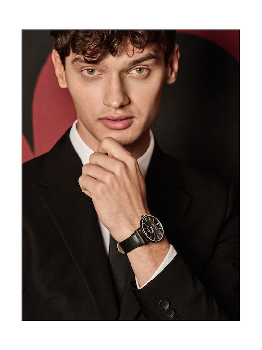 G.Rossi Watch Battery with Blue Leather Strap