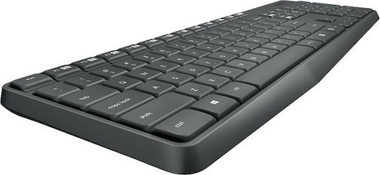 Logitech Wireless Combo MK235 Σετ Πληκτρολόγιο & Ποντίκι International English